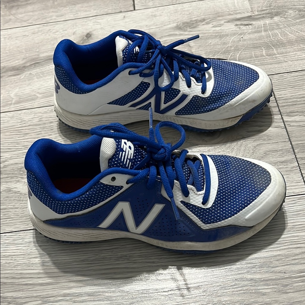 New Balance Blue and White Sneakers with Mesh Upper